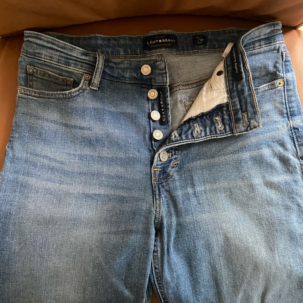 Lucky Brand High Rise Bridgette Skinny Jean Size 30 - Picture 6 of 12
